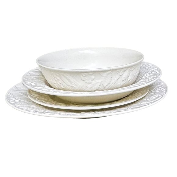 Mikasa English Countryside 4-Piece Place Setting DP900 NOS Plates Bowls Vintage - Picture 2 of 14